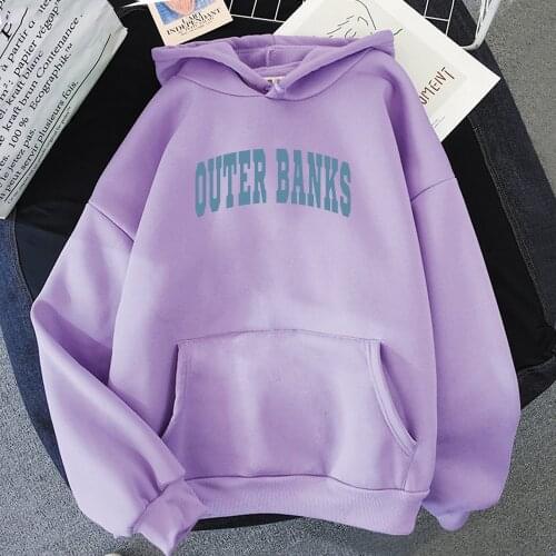 Winter Clothes Women Outer Banks Hoodie outerbanks Loose Casual Streetwear Tops Hoodies Harajuku Fleece Sweatshirts Men Clothing