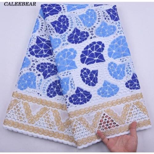 100% Cotton Dubai Lace 2021 High Quality African Lace Fabric Embroidery Nigerian Swiss Voile Lace In Switzerland For Party S2184