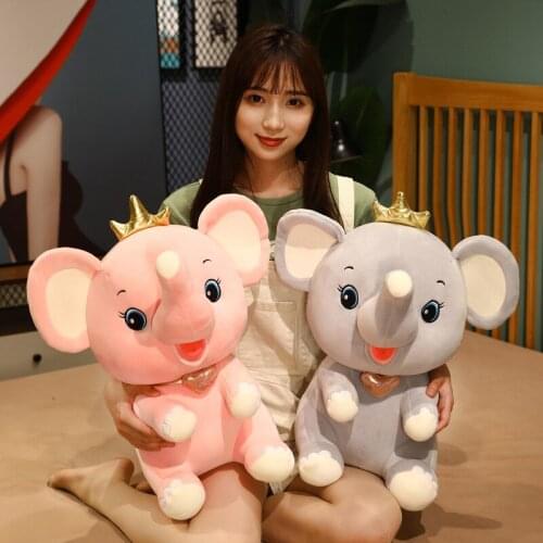 35-60cm Love Elephant stuffed Animal Toys Soft Appease Kid Child Sleeping Pillow Birthday Christmas Gifts Couple Plush Dolls