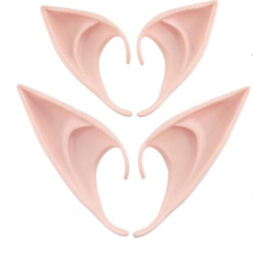 Elf Ear Halloween Fairy Cosplay Accessores Vampire Party Mask For Latex Soft False Ear 10cm And 12cm LX5031