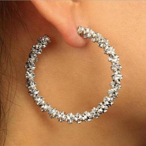 Bohemian Earrings 2020 Fashion New Temperament Earrings Acrylic Earrings Spiny Personality Circle Big Earrings Women Bijouteria