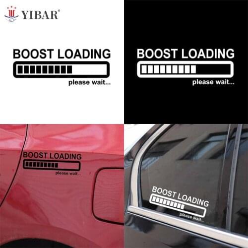 BOOST LOADING Please Wait Creative Funny Fashion Car Wall Window Stickers Decal