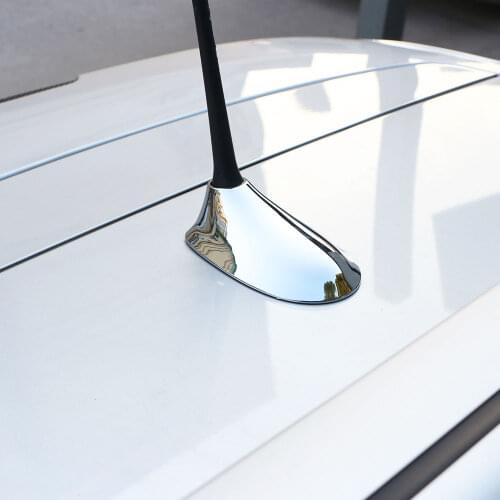 Color My Life ABS Chrome Car Signal Antenna Protection Cover Stickers Fit for Jeep New Compass 2017-2020 Parts Accessories