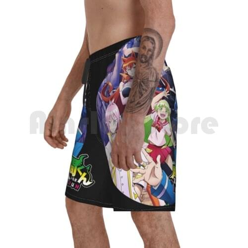 Welcome To Demon School! Iruma-Kun Beach Shorts Men Beach Pants Swim Trunks Welcome To Demon School Iruma Kun Iruma