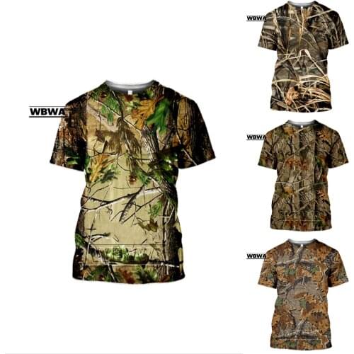 Trees Hunting From Forest 3D Print T shirt Casual Funny Men Tee Shirt Summer Women O-neck Short-Sleeve Unisex Streetwear