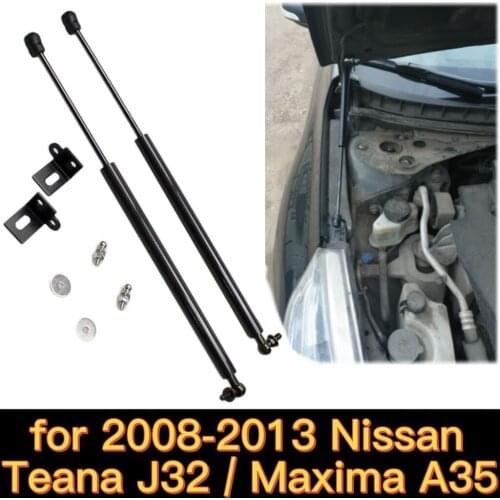 Gas Struts for 2008-2013 Nissan Teana J32 / Nissan Maxima A35 Modify Front Hood Bonnet Lift Supports Shock Dampers Rod Absorber