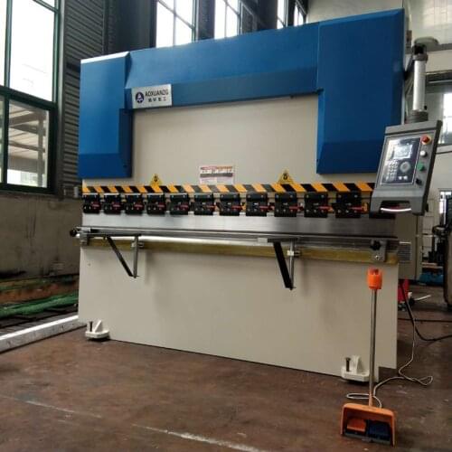 2 axis 80T 2500 CNC electric hydraulic press brake double servo motor metal steel bending machine