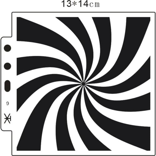 50PCS wholesale spiral scrapbook stencils spray plastic mold shield DIY cake hollow Embellishment printing lace ruler