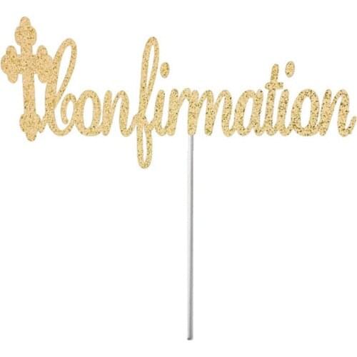 Custom Confirmation Cross Cake Topper, Religious Cake Topper, God Bless, First Holy Communion,Religious Party Decor, God Bless