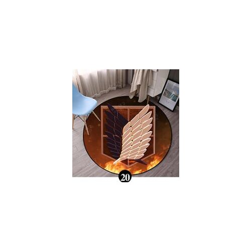 Anime Attack On Titan Round Door mat Rug Carpet Floor Bedroom Doormat Non-slip Mat Cartoon Gifts