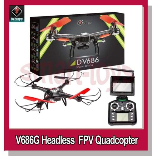 WLToys V686G JJRC V686 FPV Camera 2.4G 4CH 5.8G Quadcopter With 2MP HD Professional Helicopter Headless Mode