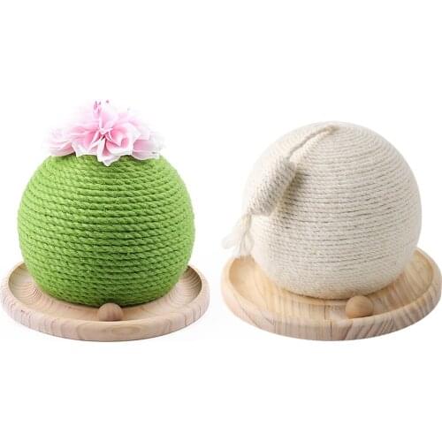 HOT Cat Scratcher Cactus ShapeCircle Track With Moving Balls Cats Interactive Toys Funny Ball Funny Pet Toy