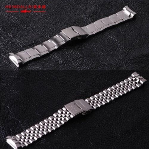 Heimdallr Brushed 20mm Width Stainless Steel SBDX001 Bracelet Deployment Buckle Suitable For Mens Watch