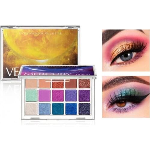 15 Color Starry Sky Eyeshadow Palette Earth Color Mashed Potatoes Pearlescent Glitter Shimmer Eye Shadow Eye Makeup Maquillaje