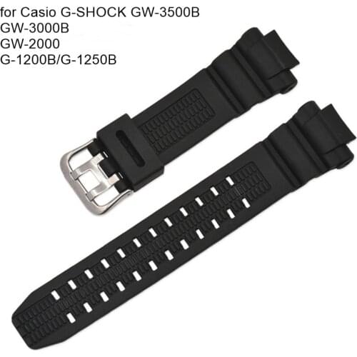 For Casio G-Shock GW-3500B GW-3000B GW-2000 G-1200B G-1250B Sport Dving Watch Strap Bracelet Accessories Soft Silicone Watchband