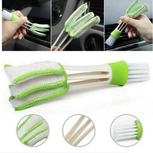 Car tool accessories Cleaning Brush Air Conditioning Vent Blinds Microfiber Car Air Freshener Dirt Dust Clean Care Brush