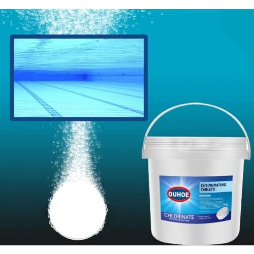 300Pcs/Barrel Effervescent Tablet Efficient Quick Dissolving Cleaner Tablet Multi-functional Swimming Pool Tablet for Outdoor