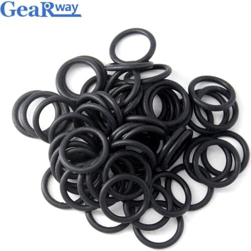 Gearway O Ring Seal Gasket 1.5mm thickness Black NBR O type Ring 10.5/11/11.5/12/19/20mm OD Oil Resistance O Ring Seal