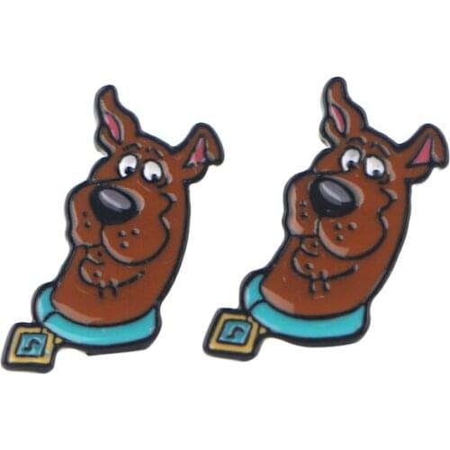 ZF2085 1pair Dog Cartoon Shape Ear Stud Earrings For Women Girls Cute Earrings Fashion Accessories Jewelry
