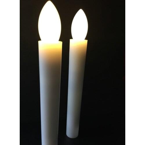 150pcs Remote controlled 10keys Led taper candlestick wedding table home Bar Decor candleabra Church Lamp 17.5(H) -Warm White