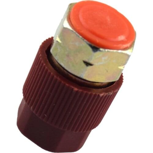 3/8 High A/C Service Charging Port Adapter Retrofits R12 to R134a with Valve and Cap