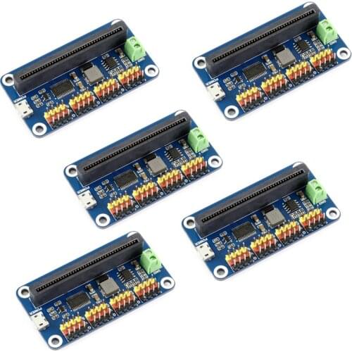 5pcs 16-Channel 12-bit Servo Driver I2C 5V 3A PCA9685 PWM for micro:bit microbit, for SG90 MG90S MG996R RC Servos FZ3322