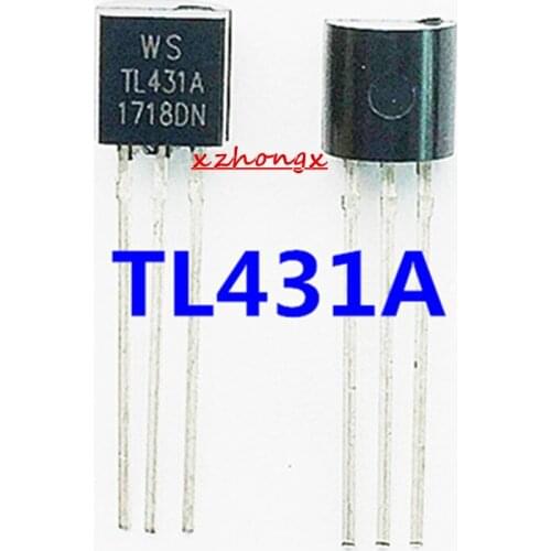 50 pces tl431a to92 tl431 to-92 chipset ic 431 novo e original