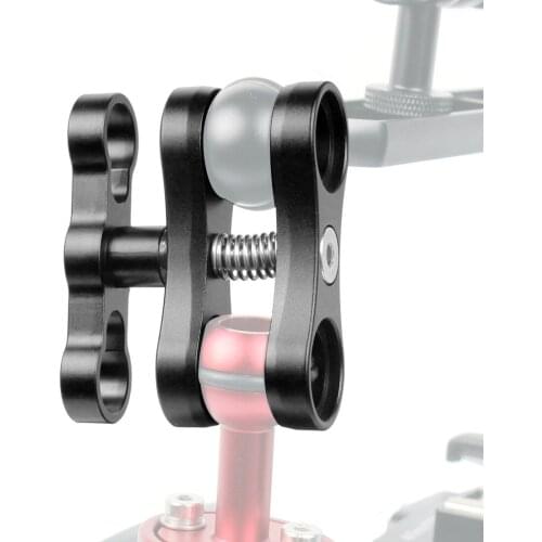 Aluminum Butterfly Clip Diving Light 360° Clamp Mount Group 1/4" Screw 1 inch Ball Head Adapter for Gopro Sports Action Camera