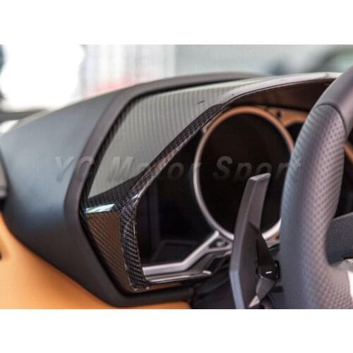 Car Accessories Dry Carbon Fiber Interior Trim Cover Fit For 2011-2014 Aventador LP700 Instrument Cluster Surround