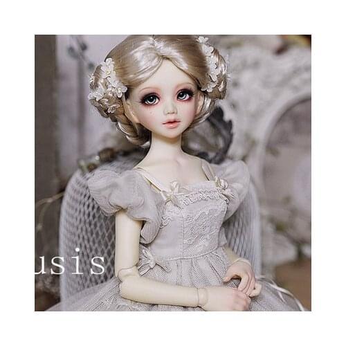 Free Fhipping!Free makeup&eyes Included!Top Quality 1/4 BJD Lusis Unoa Doll SD Girl 5 Faces&Give Away Wig Cute Best Gifts