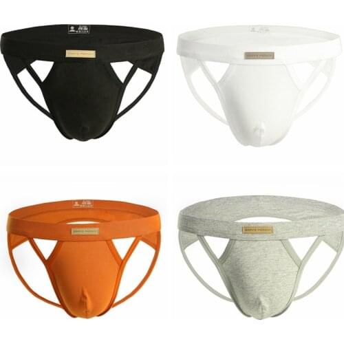 2019 BRAVE PERSON Brand Mens Sexy Thongs Briefs Double D G-string Thong Men Tanga Gay Underwear Male Jockstraps
