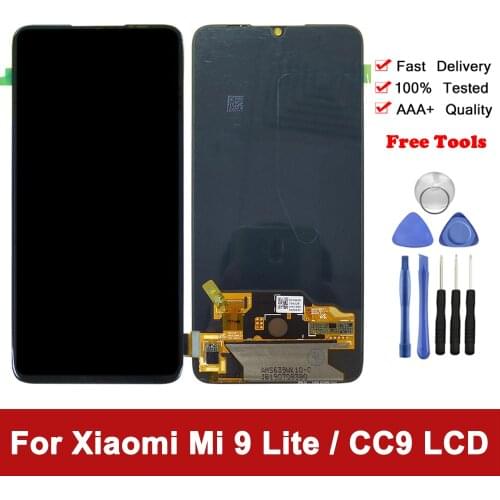 AMOLED Display For Xiaomi Mi 9 Lite CC9 LCD Display Touch Screen Digitizer Assembly Replacement LCD Screen For Xiaomi Mi CC9