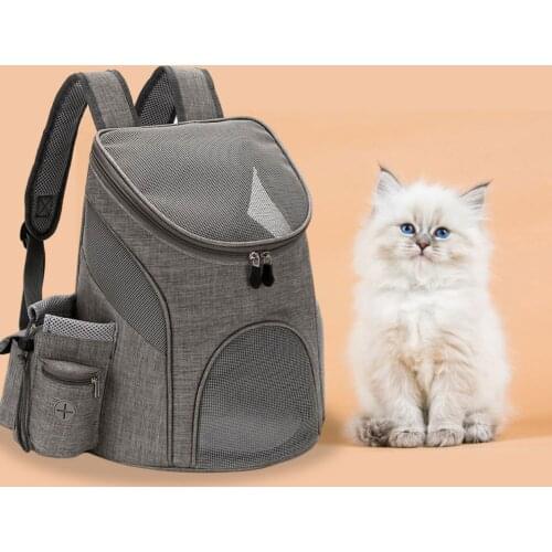 Breathable Pet Bag Multifunctional Large Capacity Outing Portable Mesh Cat Dog Backpack Portable Outdoor Travel Pet Carrier Bags