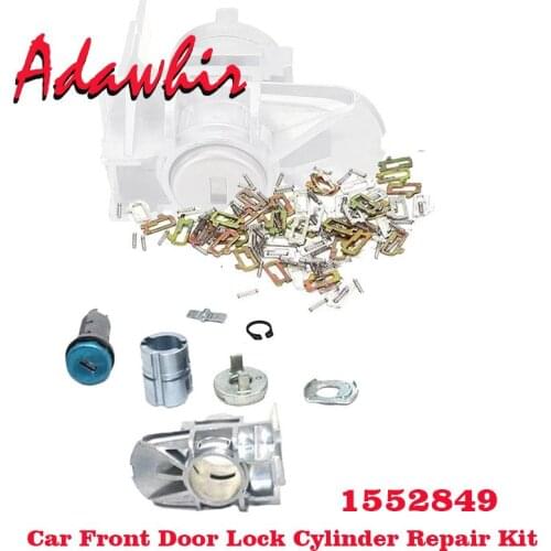 1 Set Car Front Door Lock Cylinder Repair Kit 1552849 for Ford for Focus for C-Max for S-Max