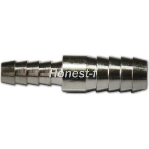 Brass Barb Hose Reducing Nickel Plating Splicer Mender 1/4" ID Hose x 3/8" ID Hose Fitting Air Fuel Boat