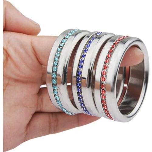 Metal Cock RIngs Sex Toys For Men Big Penis Ring Bdsm Dick Scrotum Erection Enlargment Male Masturbators Lock Sperm Cockring