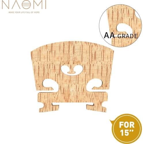 NAOMI 15'' Viola Bridge Use The Top AA Grade Snowflake Pattern Maple Bridge Natural Air Drying Viola Parts Accessories