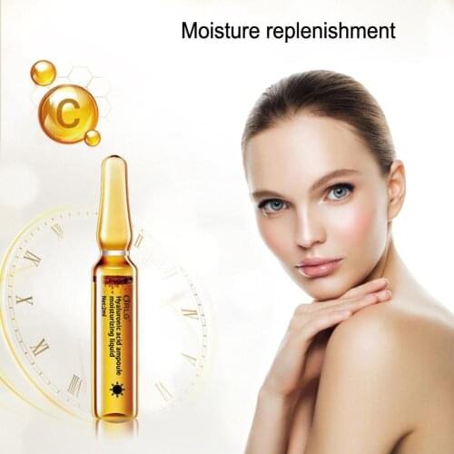 2ml *7pcs/Boxed Hyaluronic Face Serum Whitening Moisturizing Pores Serum Face Anti-wrinkle Shrink Care C4I4
