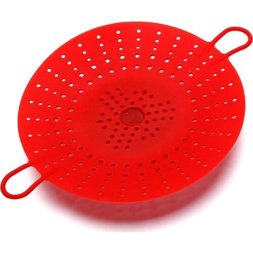 Food Bun Dumpling Food Steamer Pot Cooker Steam Rack Heat-Resistant Silicone Steamer Basket Steaming Stand Tray Folding Steamer