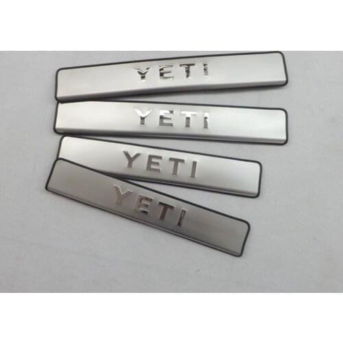 Stainless steel plate/crossmember of the door 2013-2014 for Skoda Yeti 4 units