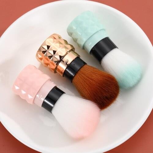 Portable Telescopic Makeup Brush Single Color Multicolored Blush Brush Beauty Cover Soft Skin.FOUNDATION Powder Cosmetic Brush