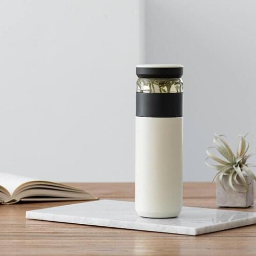 Xiaomi Fun Home Portable Water Vacuum Cup 520ml Outdoor Travel Tea water separation Bottle Warm Grade PP Mug Thermas