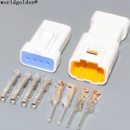 Worldgolden 4 pin way 0.7mm pitch terminal male female auto connector plug 04R-JWPF-VSLE-S 04T-JWPF-VSLE-S