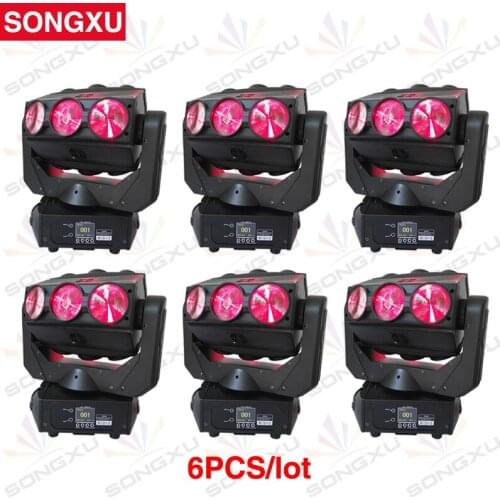 SONGXU 6pcs/lot NEWEST 130W Roller LED Moving Head Light RGBW 4in1 Phantom Effect Light Disco Nightclub Party Light/SX-MH0912