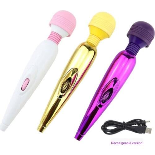 USB Charged AV Vibrators Sex Toys for Woman Vibrator G Spot Stick Clit Vibration Female Vagina Waterproof Adult Sex Toys 10 Mode
