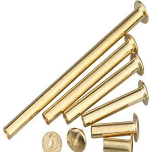 Counterlock screw ledger nail recipe nail M5-125mm carbon steel copper plated female rivet album