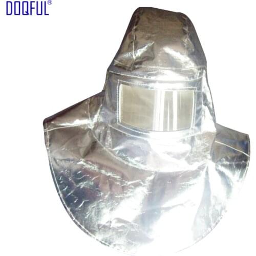 High Quality Heat Resistant Helmet Headgear 1000Degree Thermal Radiation Aluminum Foil Aluminized Hat Fireproof High Temperature