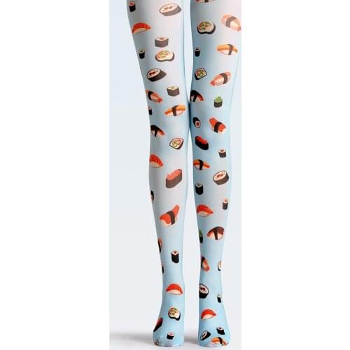 Womens pantyhose fashion creative pattern original design printing pantyhose leggings tights
