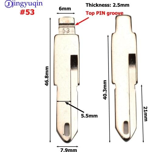 10pcs for Citroen C4L Triumph Peugeot 307 207 Flip Car Key Blade M#5310p VA2 HU83 SX9 #17 #53 #54 #58 #72 #73 #83 # 99 #122