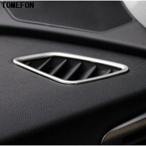 For Kia Optima K5 2016 2017 LHD Car ABS Chrome Interior AC Trim Dashboard Air Vent Outlet Cover trim 2PCS Interior Styling